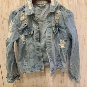 Distressed Denim Jacket